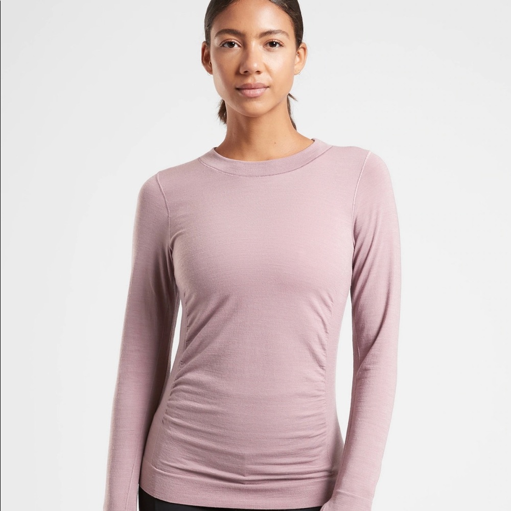 Athleta Foresthill merino wool top, sz S